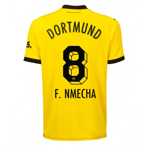 Fotballdrakt Herre Borussia Dortmund Felix Nmecha #8 Hjemmedrakt 2023-24 Kortermet
